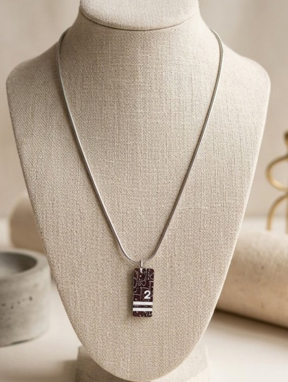 🩷Dior Enamel Trotter Necklace